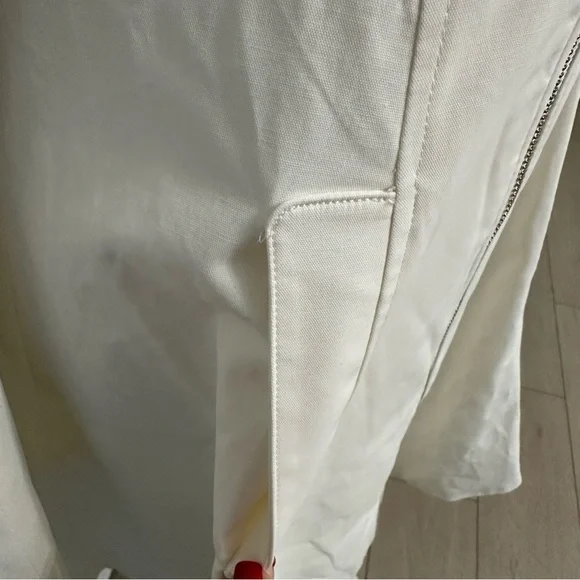 Bebe Margret Canvas Tea SZ Medium Ivory Coquette Fit And Flare Retail $169 NWT